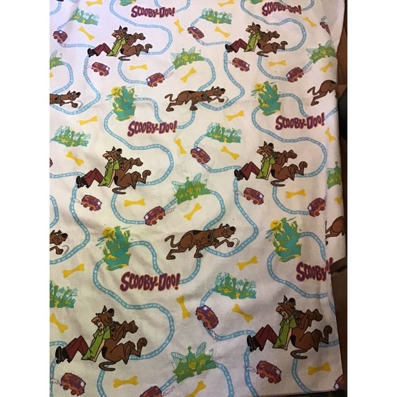 Vintage Flannel 90s Scooby Doo Blanket 45” X 60”
